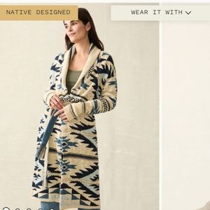 Faherty Organic cotton duster designed by B. Yellowtail